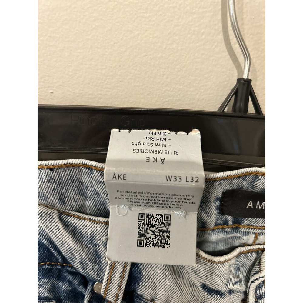 Amendi | Classic Jeans | AKE Blue memories | Mens 33x32 | NWT - Picture 6 of 6